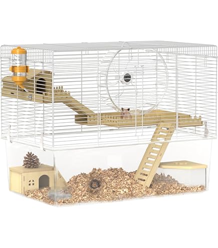 SAVIC Ambiente Animal Cage with Hay Rack, Small, 100 x 50 x 43 cm